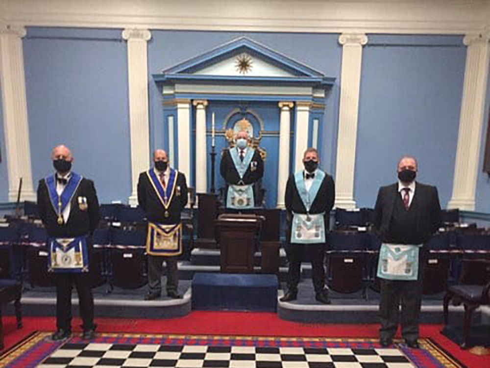 Lodge of Concord meeting under Covid restrictions